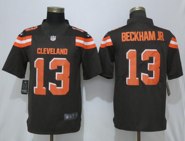 Men Cleveland Browns #13 Beckham jr Brown Nike Vapor Untouchable Limited Player NFL Jerseys